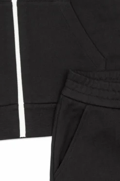Moncler Enfant CZARNY Komplet: bluza i spodnie dresowe