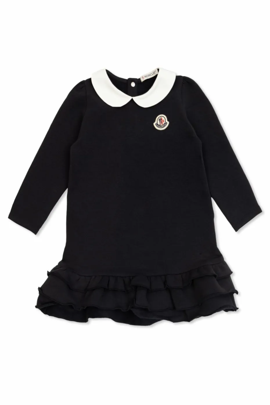 Moncler Enfant CZARNY Sukienka z kołnierzem
