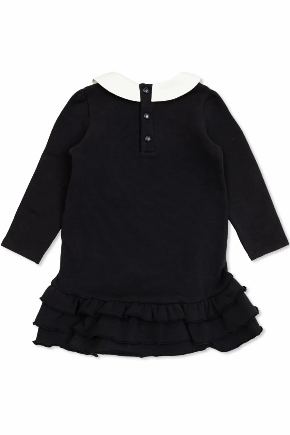 Moncler Enfant CZARNY Sukienka z kołnierzem