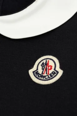 Moncler Enfant CZARNY Sukienka z kołnierzem