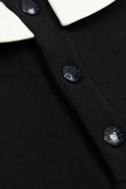 Moncler Enfant CZARNY Sukienka z kołnierzem