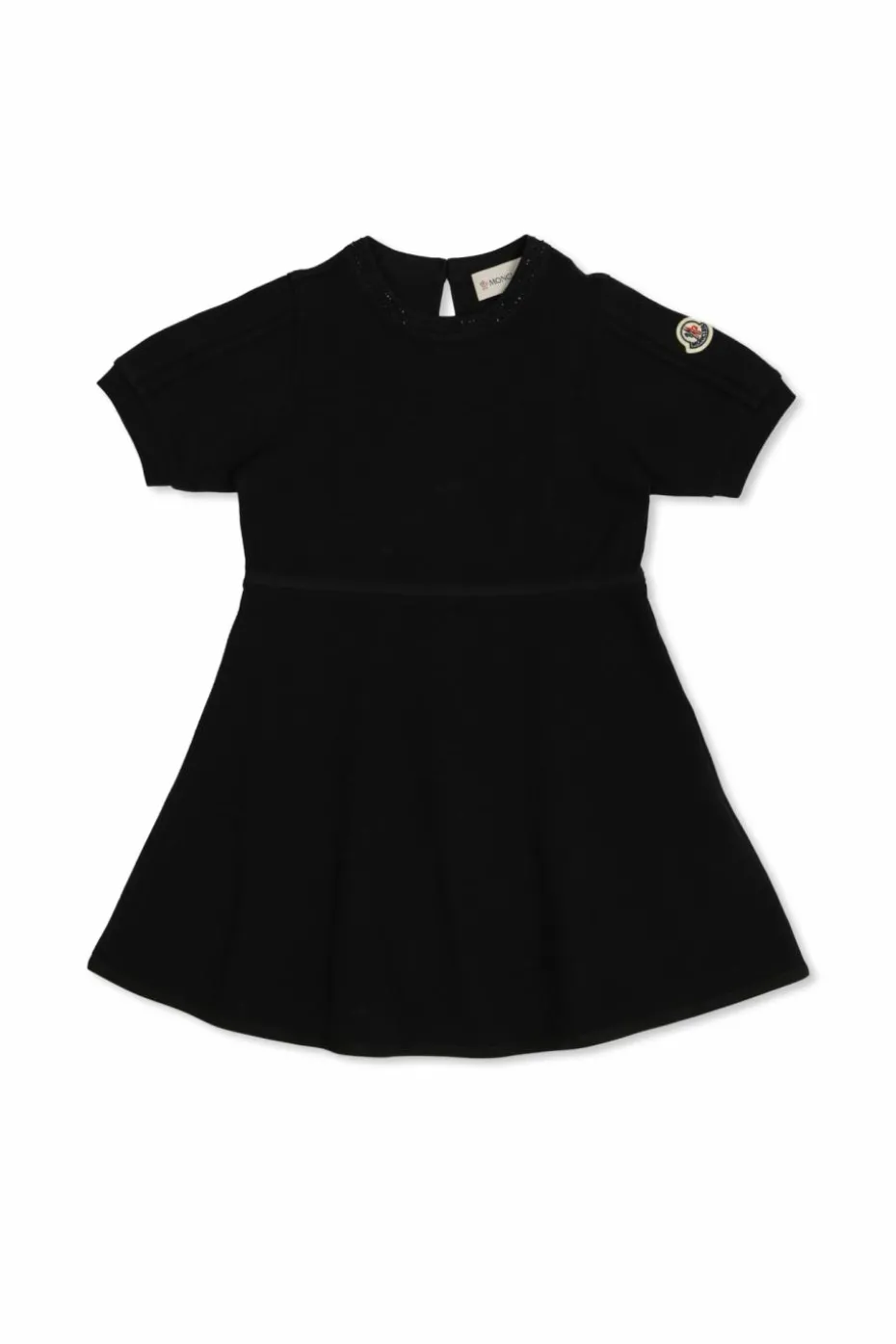 Moncler Enfant CZARNY Sukienka z połyskującymi cekinami