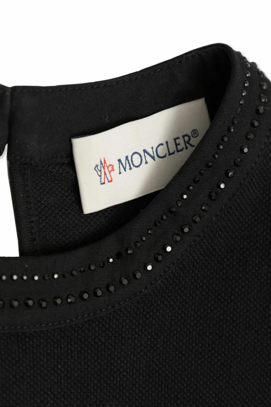 Moncler Enfant CZARNY Sukienka z połyskującymi cekinami