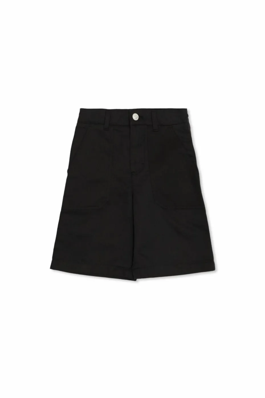 Moncler Enfant CZARNY Szorty z naszywką z logo