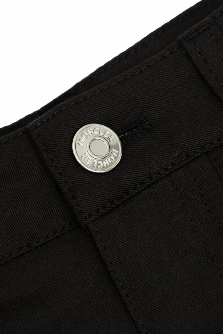 Moncler Enfant CZARNY Szorty z naszywką z logo