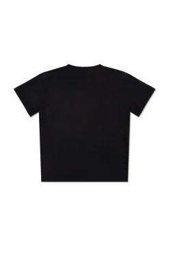 Moncler Enfant CZARNY T-shirt z logo