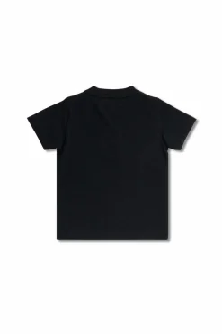 Moncler Enfant CZARNY T-shirt z logo