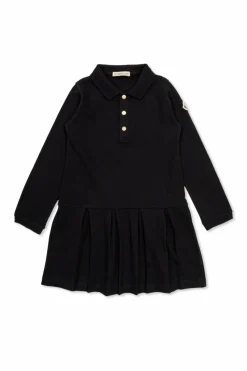 Moncler Enfant GRANATOWY Sukienka z kołnierzem typu polo