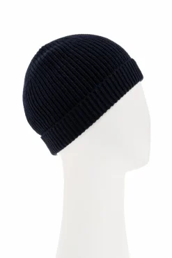Moncler Enfant GRANATOWY Wełniana czapka