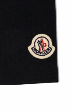 Moncler Enfant GRANATOWY Bawełniane legginsy