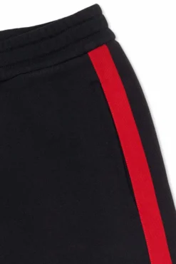 Moncler Enfant GRANATOWY Szorty z lampasami