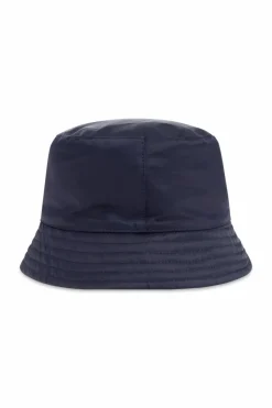Moncler Enfant GRANATOWY Kapelusz z naszywką z logo