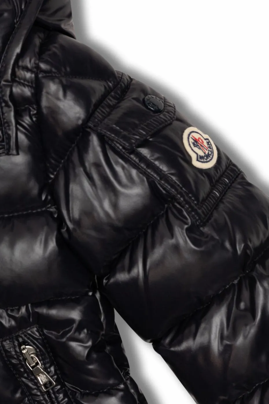 Moncler Enfant GRANATOWY Kurtka puchowa `Maya`