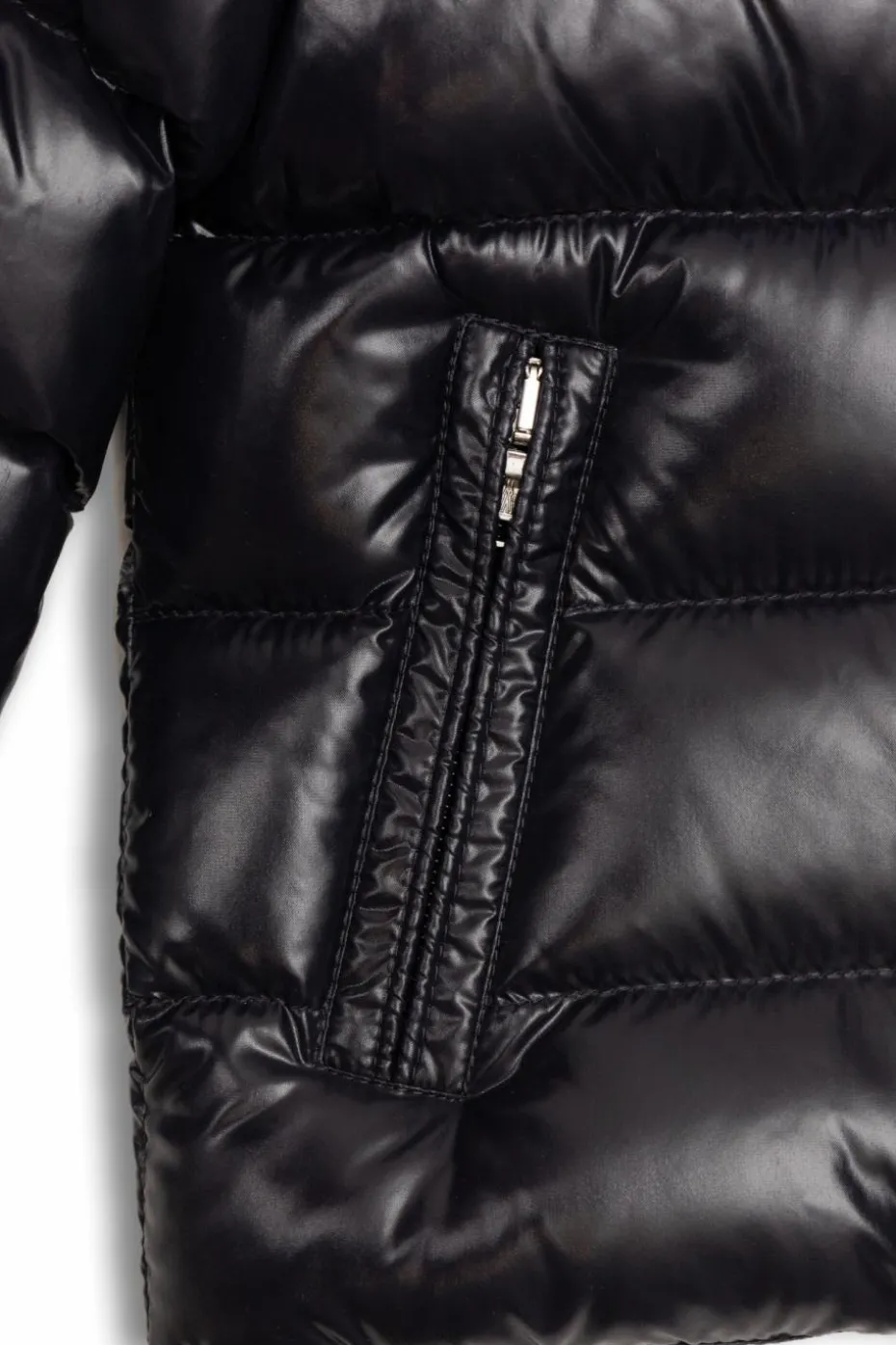 Moncler Enfant GRANATOWY Kurtka puchowa `Maya`