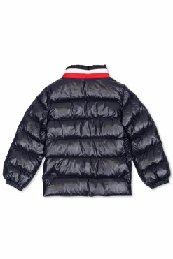 Moncler Enfant GRANATOWY Kurtka ze stójką