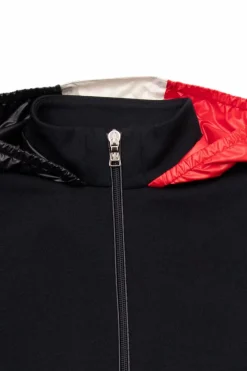 Moncler Enfant GRANATOWY Bluza z kapturem