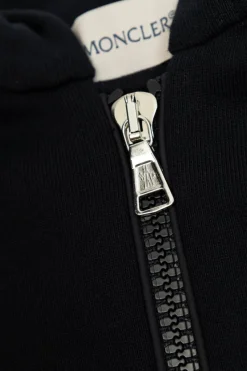 Moncler Enfant GRANATOWY Bluza z kapturem zapinana na zamek