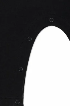Moncler Enfant GRANATOWY Pajacyk niemowlęcy z wyszytym logo