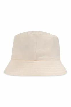 Moncler Enfant kremowy Kapelusz z naszywką z logo