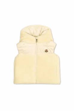 Moncler Enfant kremowy Kamizelka puchowa `Botha`