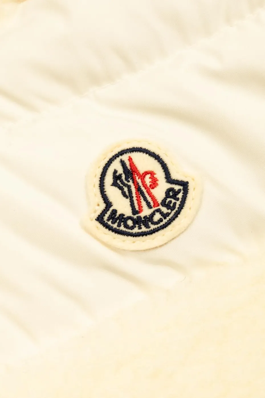 Moncler Enfant kremowy Kamizelka puchowa `Botha`
