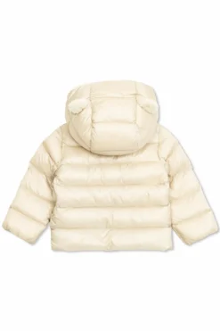 Moncler Enfant kremowy Kurtka puchowa `Borgan`