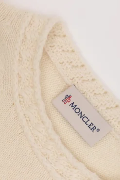 Moncler Enfant kremowy Sweter z logo