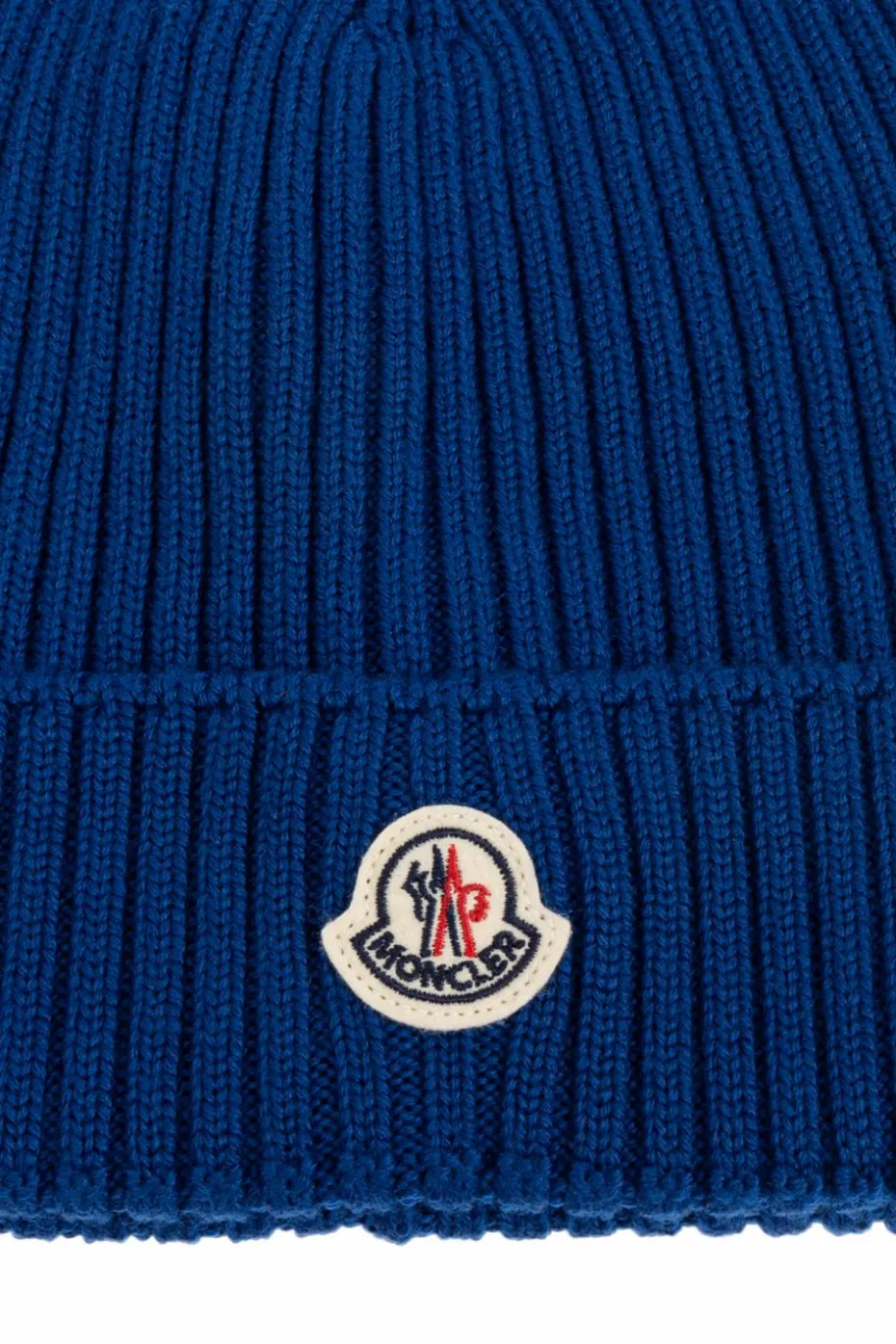 Moncler Enfant NIEBIESKI Czapka z naszywką z logo