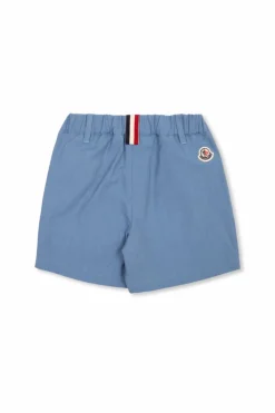 Moncler Enfant NIEBIESKI Bawełniane szorty