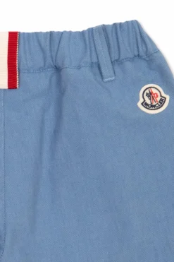 Moncler Enfant NIEBIESKI Bawełniane szorty