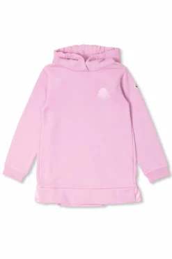 Moncler Enfant RÓŻOWY Długa bluza z kapturem
