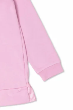 Moncler Enfant RÓŻOWY Długa bluza z kapturem