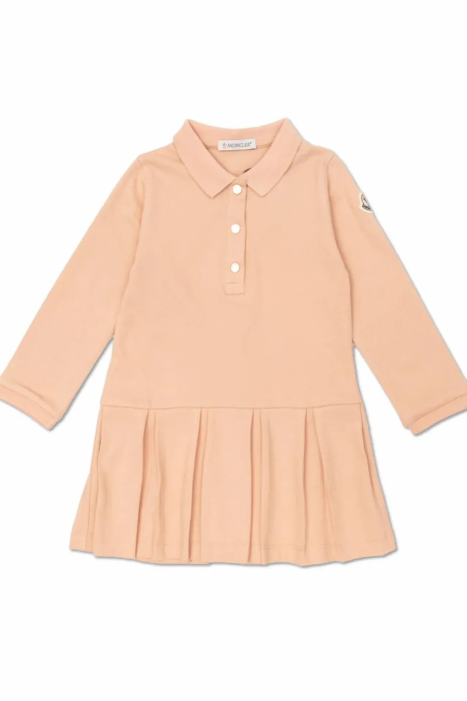 Moncler Enfant RÓŻOWY Sukienka z kołnierzem