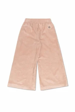 Moncler Enfant RÓŻOWY Sztruksowe spodnie