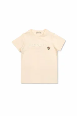 Moncler Enfant RÓŻOWY T-shirt z logo