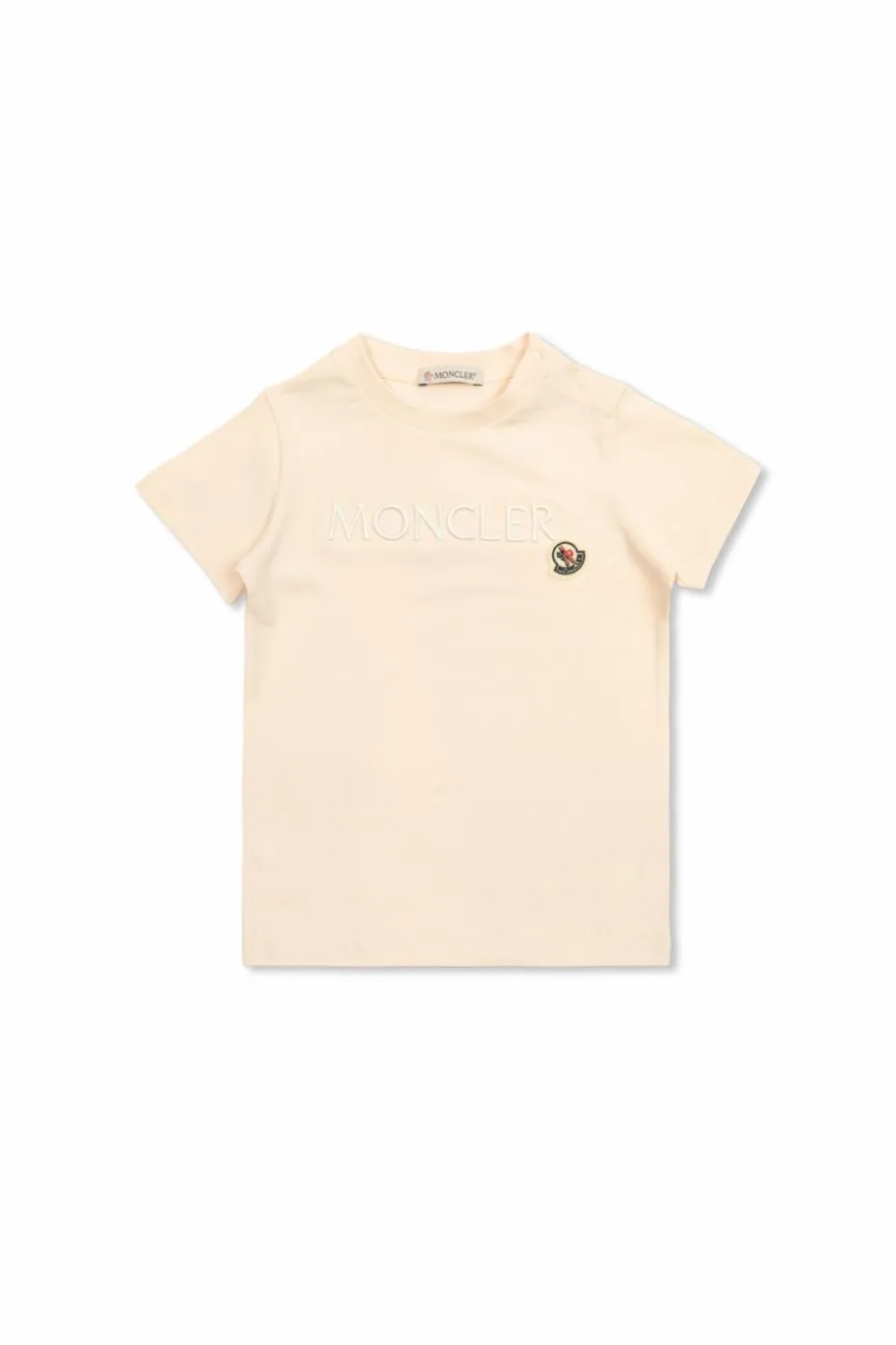 Moncler Enfant RÓŻOWY T-shirt z logo