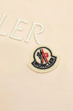 Moncler Enfant RÓŻOWY T-shirt z logo