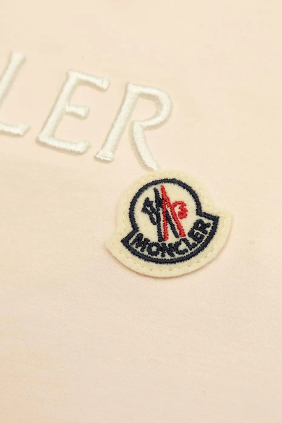 Moncler Enfant RÓŻOWY T-shirt z logo