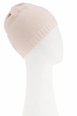 Moncler Enfant RÓŻOWY Wełniana czapka z wyszytym logo