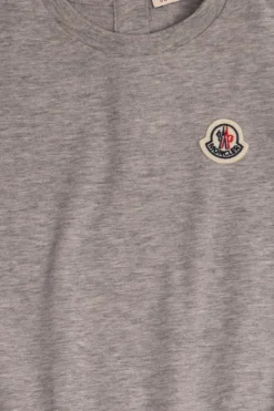 Moncler Enfant SZARY Sukienka z falbanami