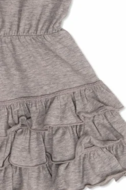 Moncler Enfant SZARY Sukienka z falbanami
