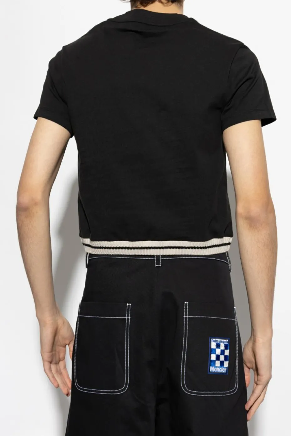 Moncler Genius CZARNY 8 MONCLER PALM ANGELS