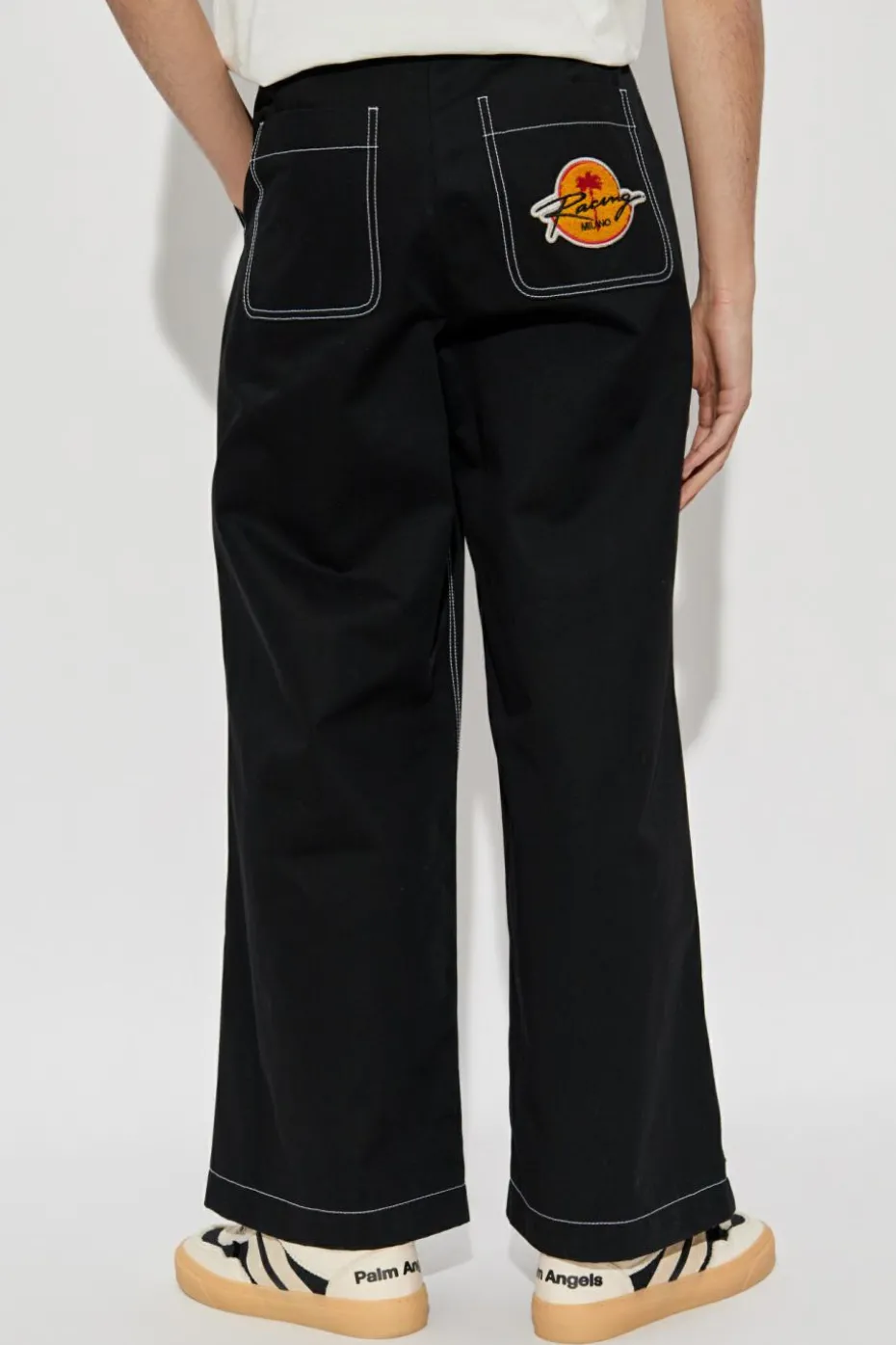 Moncler Genius CZARNY 8 MONCLER PALM ANGELS