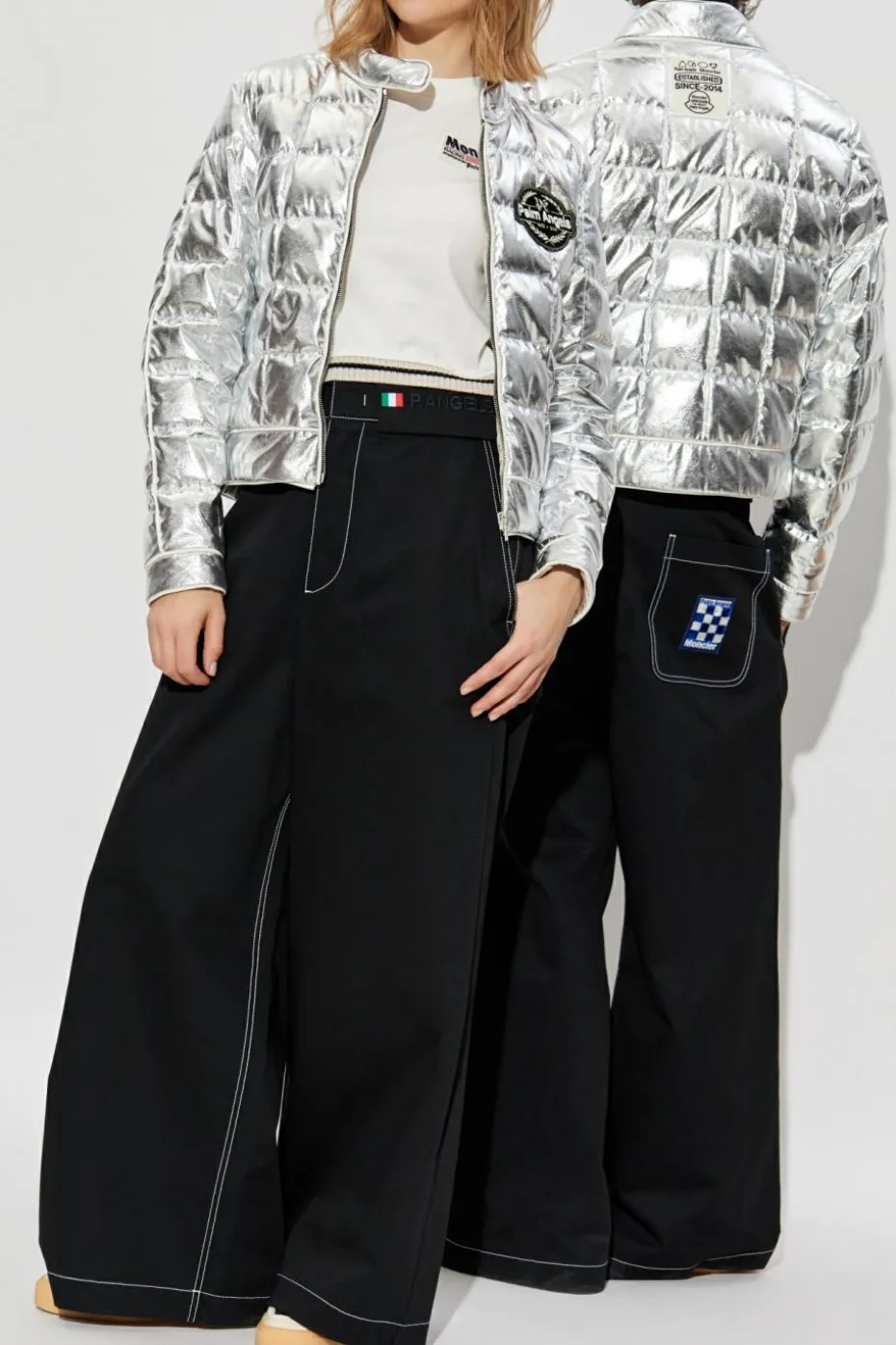 Moncler Genius SREBRNY 8 MONCLER PALM ANGELS
