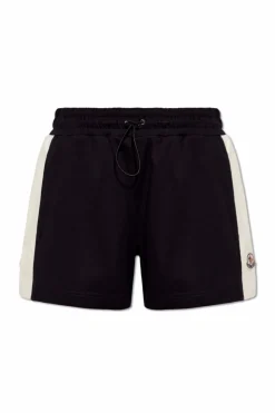 Moncler GRANATOWY Bawełniane szorty