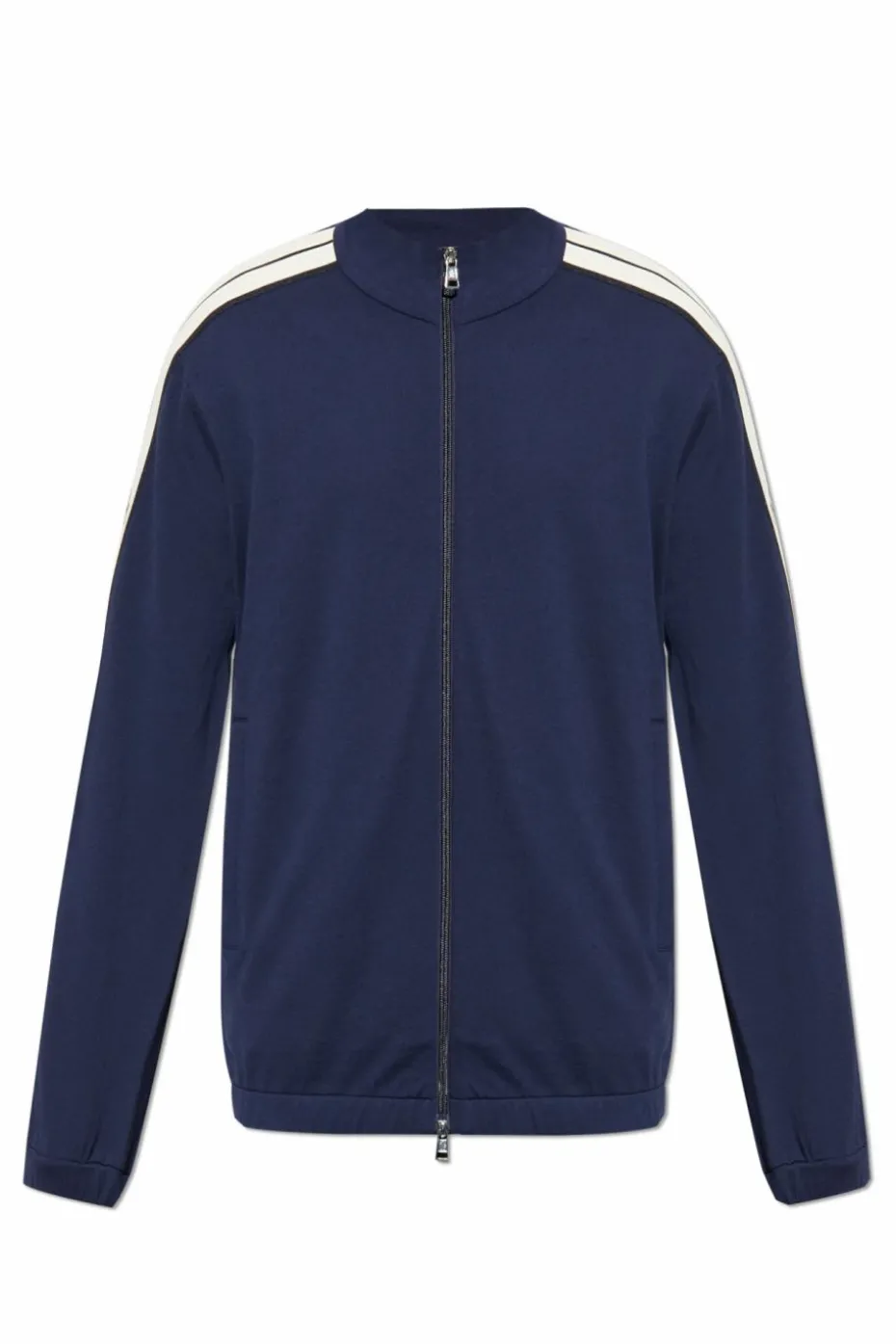 Moncler GRANATOWY Bawełniana bluza