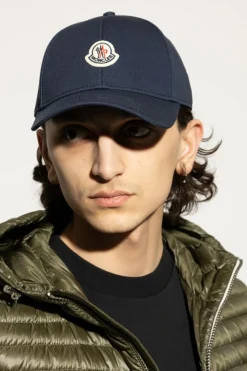 Moncler GRANATOWY Czapka z daszkiem