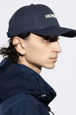 Moncler GRANATOWY Czapka z daszkiem