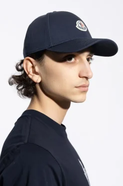 Moncler GRANATOWY Czapka z daszkiem
