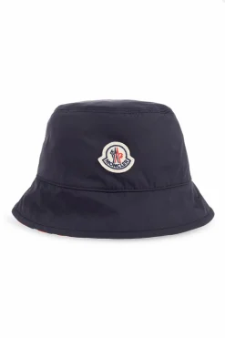 Moncler GRANATOWY Dwustronny kapelusz typu ‘bucket’